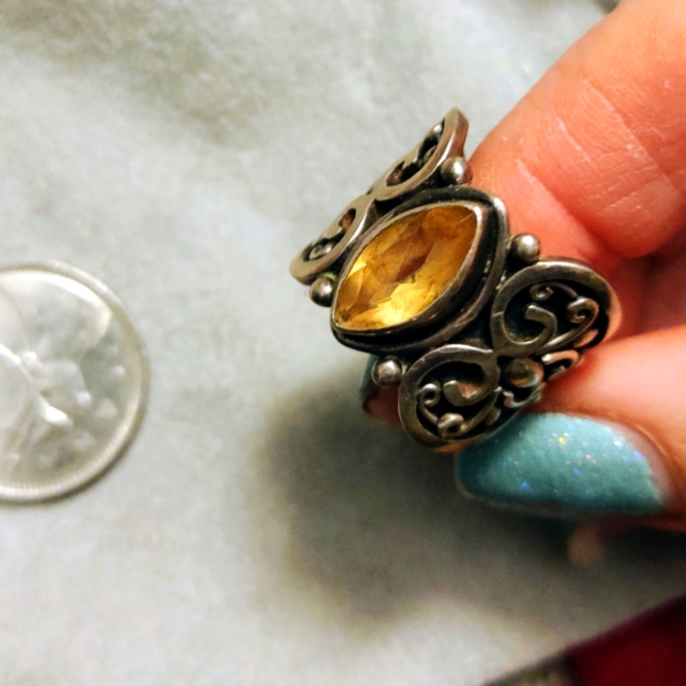 Vintage citrine ring